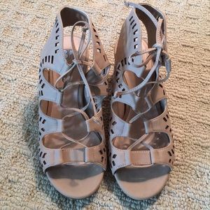 BP block heeled gladiators